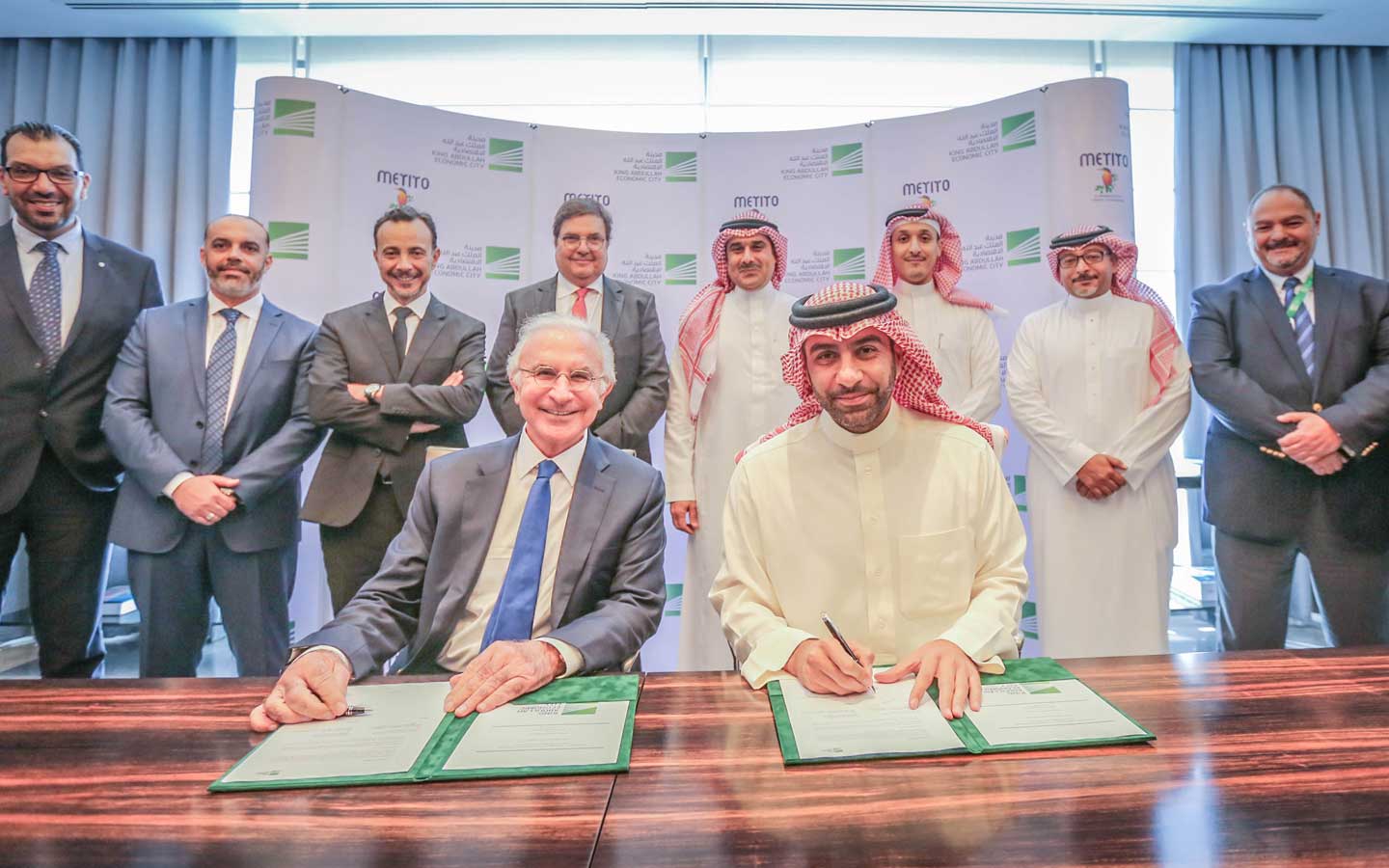 Metito signs a project worth 220 Million Saudi Riyals to establish desalination plant and solar electricity generation in King Abdullah Economic City