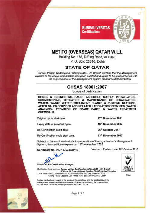 MOQ OHSAS 18001-2007