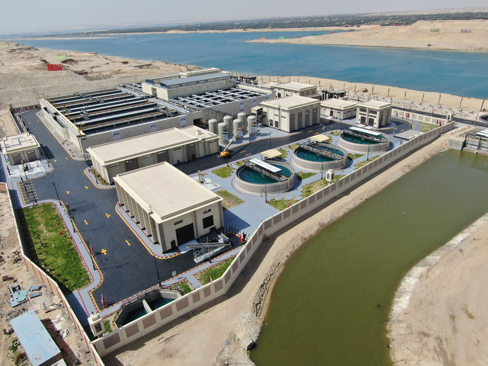 Al Mahsamma agricultural drainage treatment, recycling and reuse plant inaugurated in the presence of H.E President AbdelFattah El Sisi