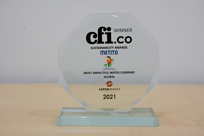 Metito has been awarded the Most Impactful Water Company 2021 by CFI.co – Capital Finance International